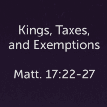 Jesus and Taxes